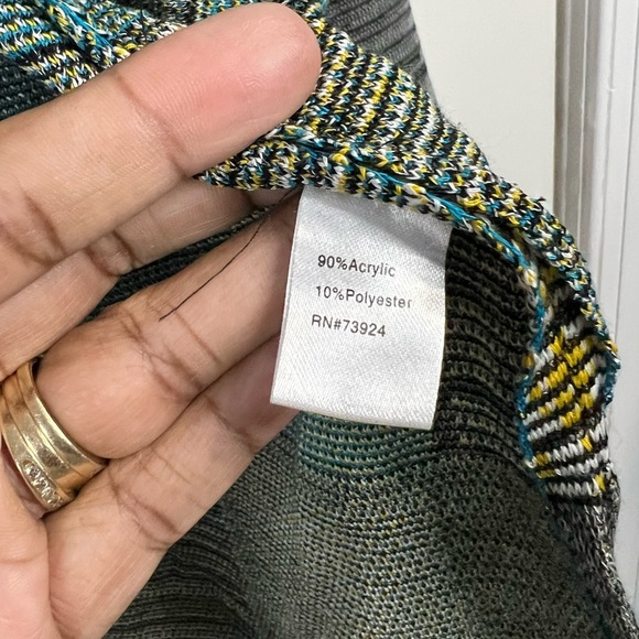 Ming Wang Women’s cardigan - Patchwork knit design - Size XL - Picture 8 of 8